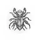 simple scorpion with a Heart instead of a stinger tattoo design idea