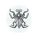 simple scorpion with a Heart instead of a stinger tattoo design idea