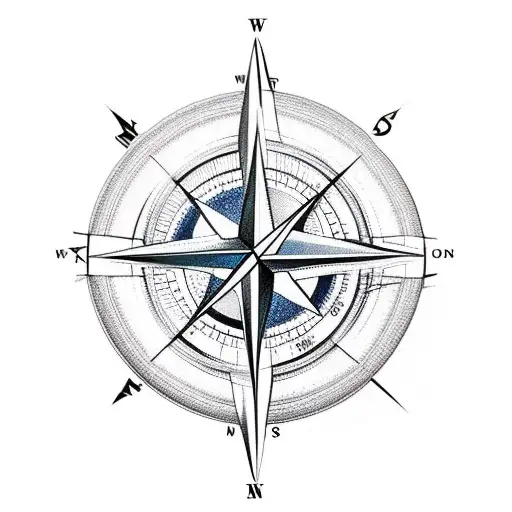 Compass time  tattoo design idea