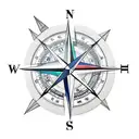 Compass time  tattoo design idea