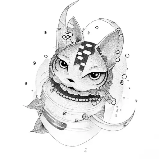 Lemon with morse code tattoo design idea