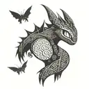whispering death from httyd  tattoo design idea