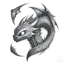 whispering death from httyd  tattoo design idea
