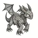 whispering death from httyd  tattoo design idea