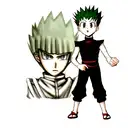hunter x hunter killua and gon  tattoo design idea