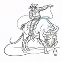 bullfighting tattoo design idea