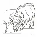 bullfighting tattoo design idea