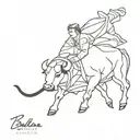 bullfighting tattoo design idea