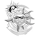 sun and air elements minimal tattoo design tattoo design idea