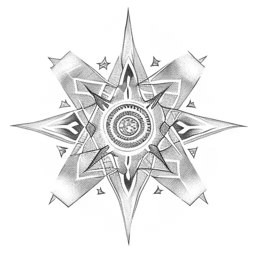 star tattoo design idea