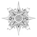 star tattoo design idea