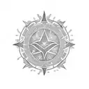 star tattoo design idea