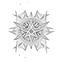 star tattoo design idea