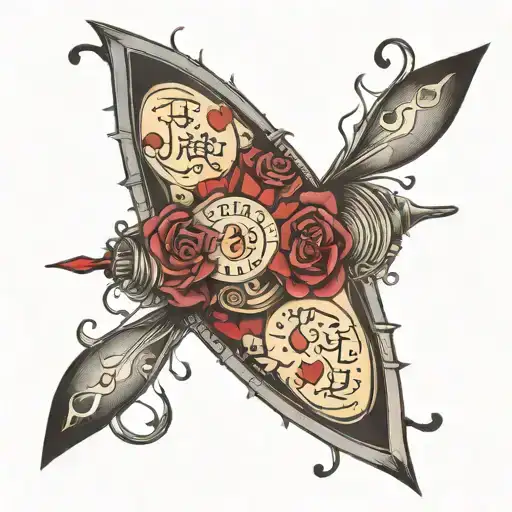 mines texts with code tattoo design idea