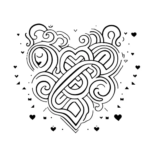 fuerza y amor tattoo design idea