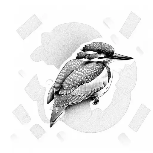 Kingfisher tattoo design idea