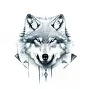 wolf mechanic tattoo design idea