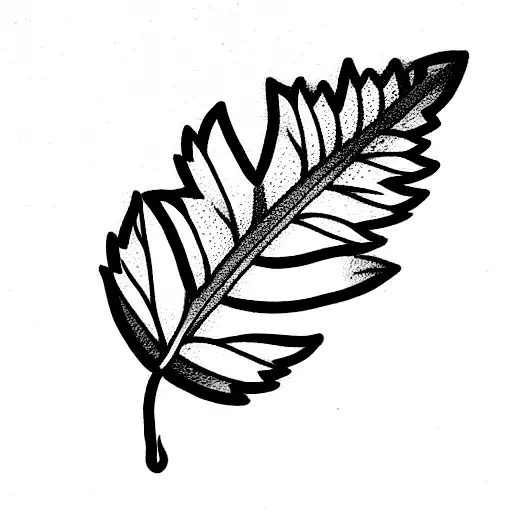 lucky leaf tattoo design idea