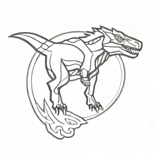 ark survival evolved implant with tek waves emanating tattoo design idea