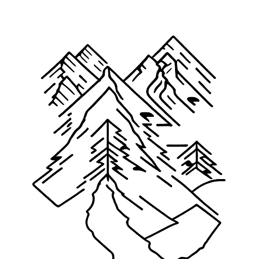 Yosemite National Park & Monument Valley tattoo design idea