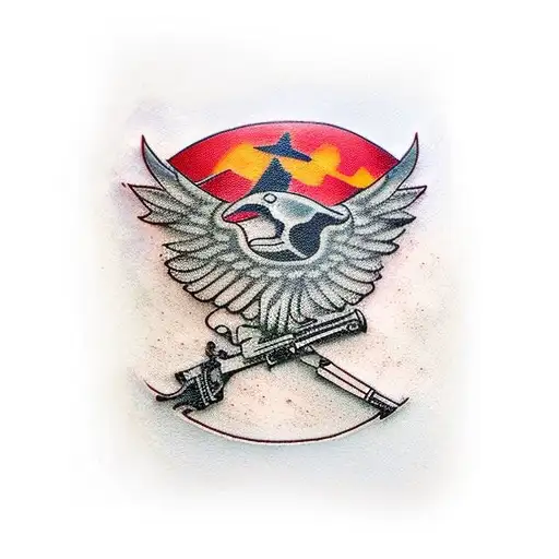 PUBG MOBILE tattoo design idea