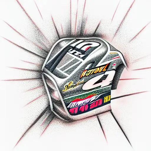 nascar racing tattoo design idea