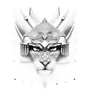 persian warrior tattoo design idea