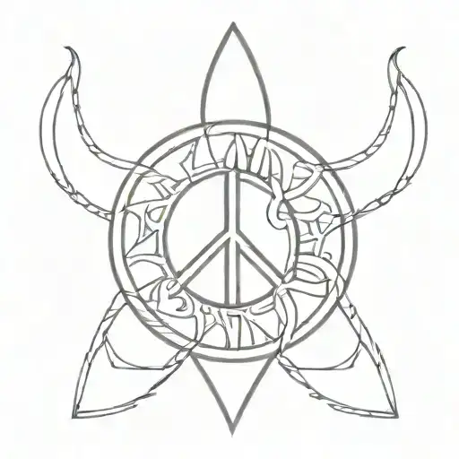 peace love unity respect (PLUR) fine line tattoo tattoo design idea