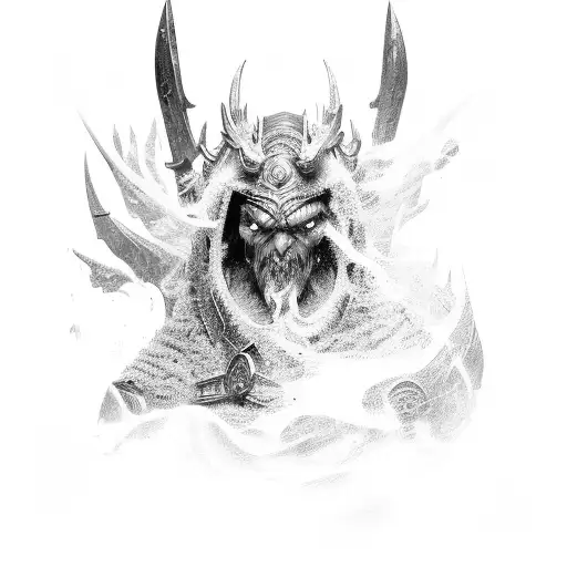 Frostmourne tattoo design idea