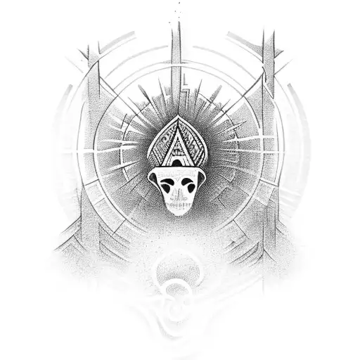 in the presence of God tattoo design idea