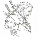 Witcher 3 tattoo design idea
