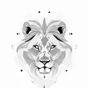 Imaginez un tatouage où un lion est représenté en train de protéger une horloge antique ou un sablier. Ce design met l'a tattoo design idea