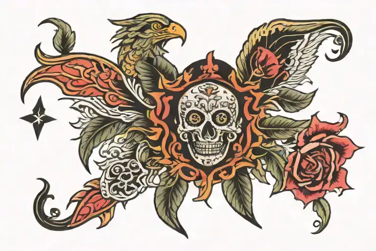 mysterious tattoo design idea
