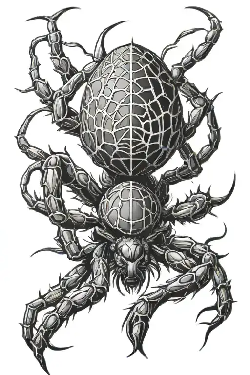 spider tattoo design idea