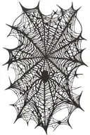 spider web tattoo design idea