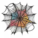 spider web tattoo design idea