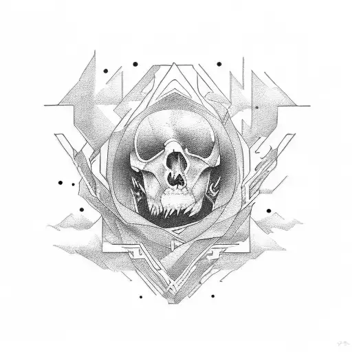 minimal tattoo design, represent vision, thinking big and beyond beliefs tattoo design idea