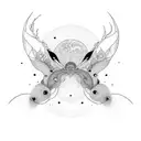 minimal tattoo design, represent vision, thinking big and beyond beliefs tattoo design idea