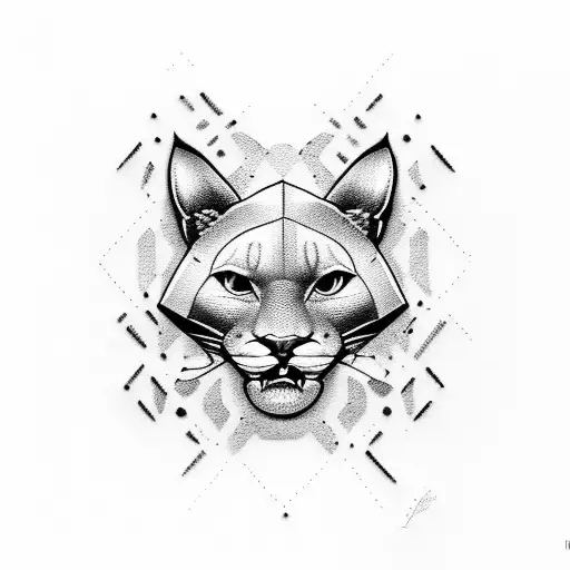 Illustration of puma in tattoo style. Design element for logo, label,  emblem, sign, poster, t shirt Stock Vector | Adobe Stock