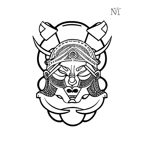 fiction and viking tattoo design idea