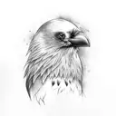 Raven tattoo design idea