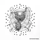 kilt cribbage French tattoo design idea