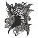 word lust tattoo design idea