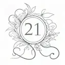 roman numeral number 27 tattoo design idea