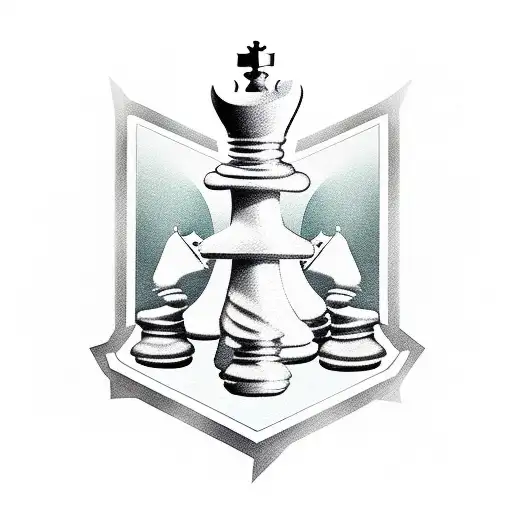 pawn chess piece  tattoo design idea