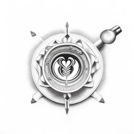 barista tattoo design idea