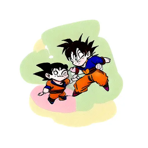 dragon Ball z , kami house, kid Goku, Goku, dragon balls tattoo design idea