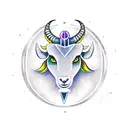 Capricorn sign with Gemini sign with Virgo sign tattoo design idea