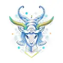 Capricorn sign with Gemini sign with Virgo sign tattoo design idea