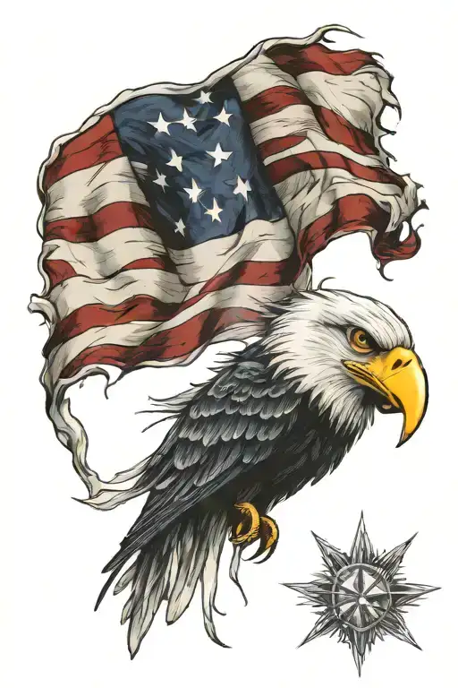 patriotism half sleeve no flag tattoo design idea